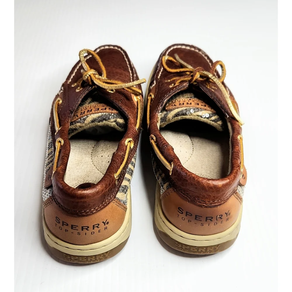 Sperry Top-Sider Zebra sequins boat shoes Women's 8 - Picture 6 of 9
